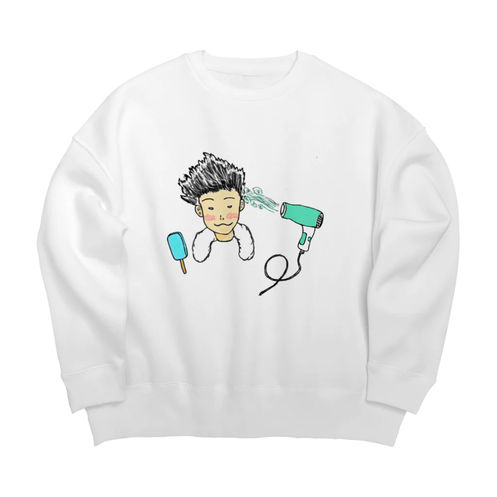 yuuya_108のお風呂 Big Crew Neck Sweatshirt