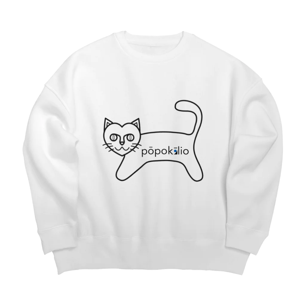 ナミノコ雑貨店のpopokilio ハートキャット Big Crew Neck Sweatshirt