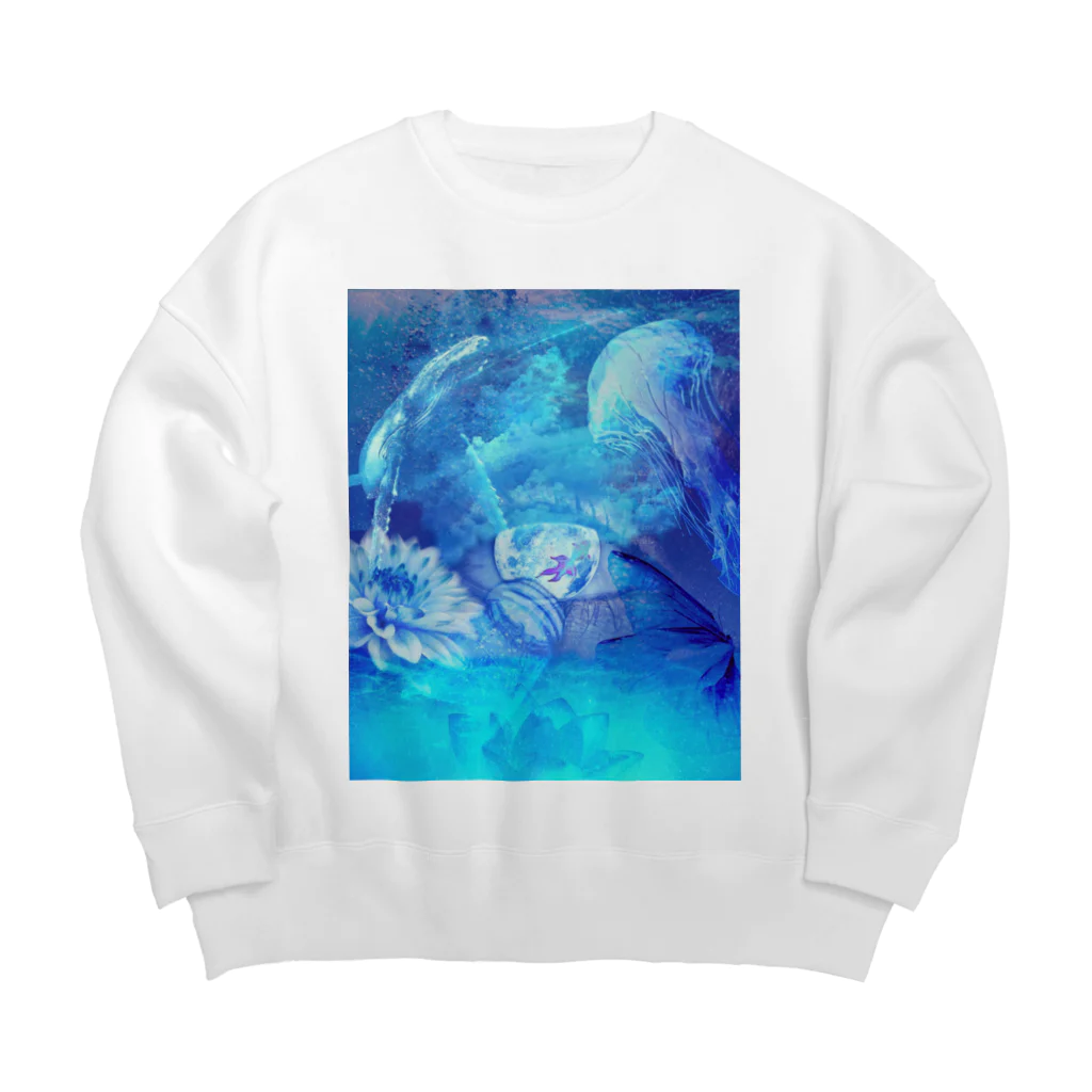 清凛涼水の夏。私の目に映るもの。「儚」 Big Crew Neck Sweatshirt