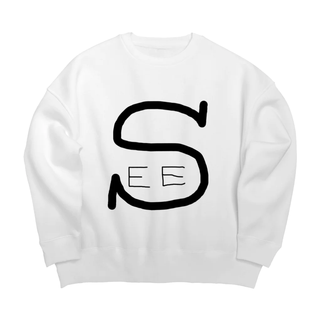 LAUNENのおもしろグッズ Big Crew Neck Sweatshirt