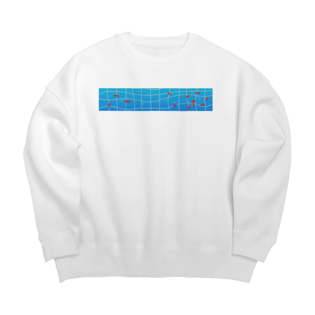 outciderの金魚プール Big Crew Neck Sweatshirt