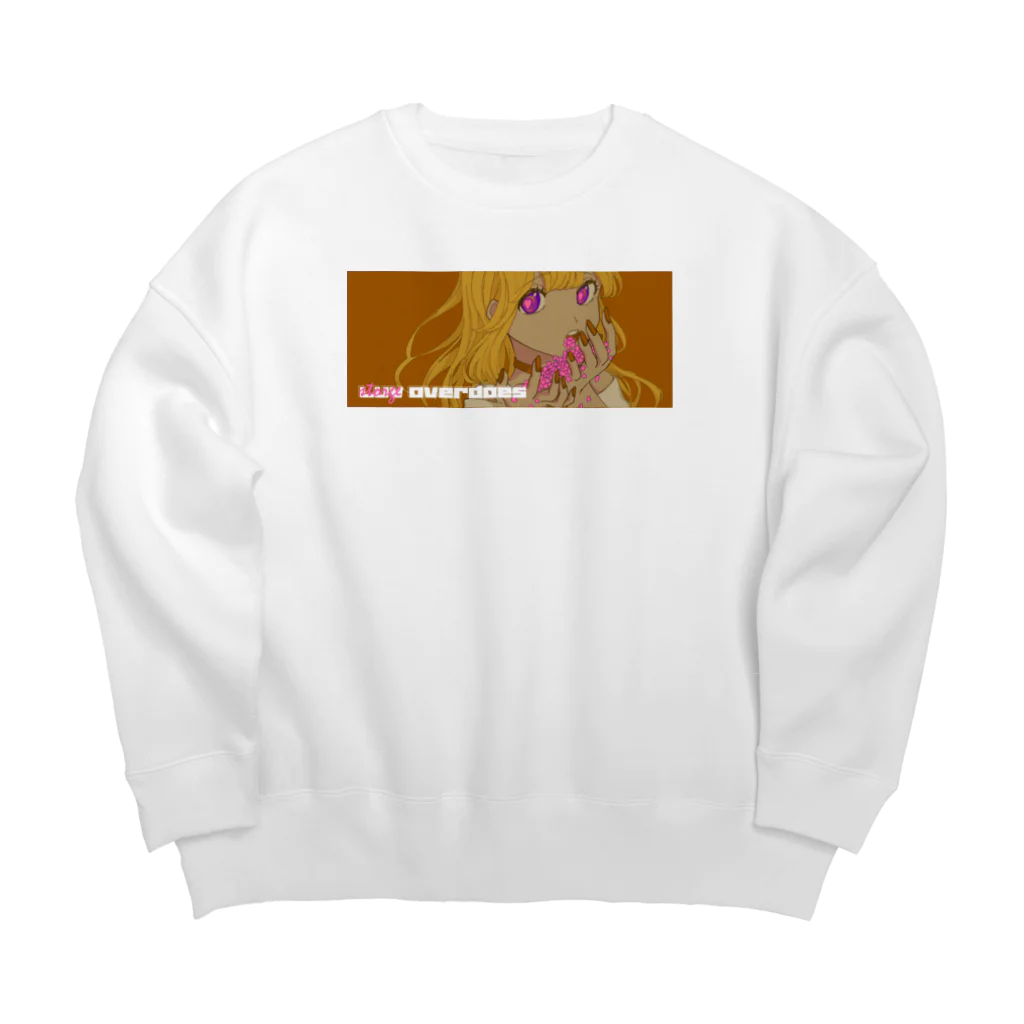 おもちビンタのluv overdose STORGE Big Crew Neck Sweatshirt