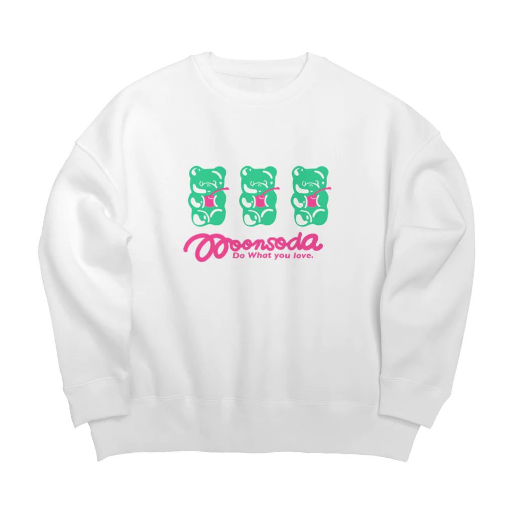 moonsodaのJelly cherry bear Big Crew Neck Sweatshirt