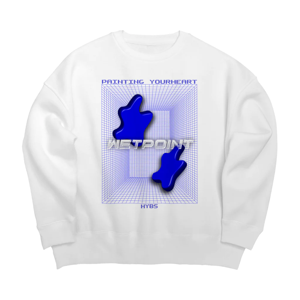 HYBS FOR MEのウェットポイント Big Crew Neck Sweatshirt