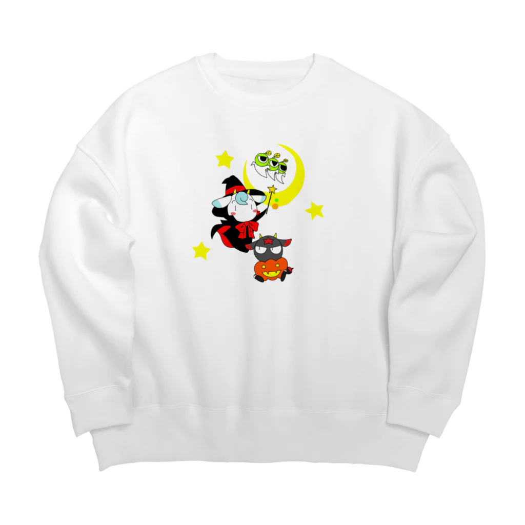 POISONCHARM電脳露店2号のアオヤギミヤギハロウィン Big Crew Neck Sweatshirt