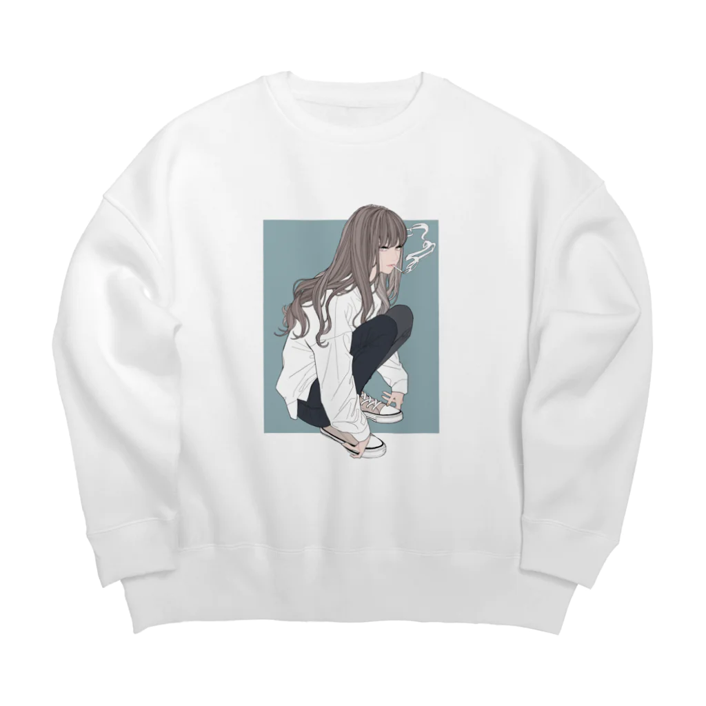 慧    子のきゃんでぃ Big Crew Neck Sweatshirt