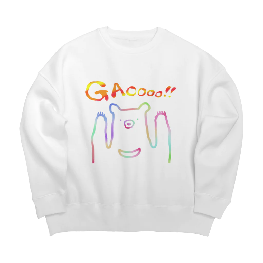 そらいろもようのくま。(カラフル) Big Crew Neck Sweatshirt