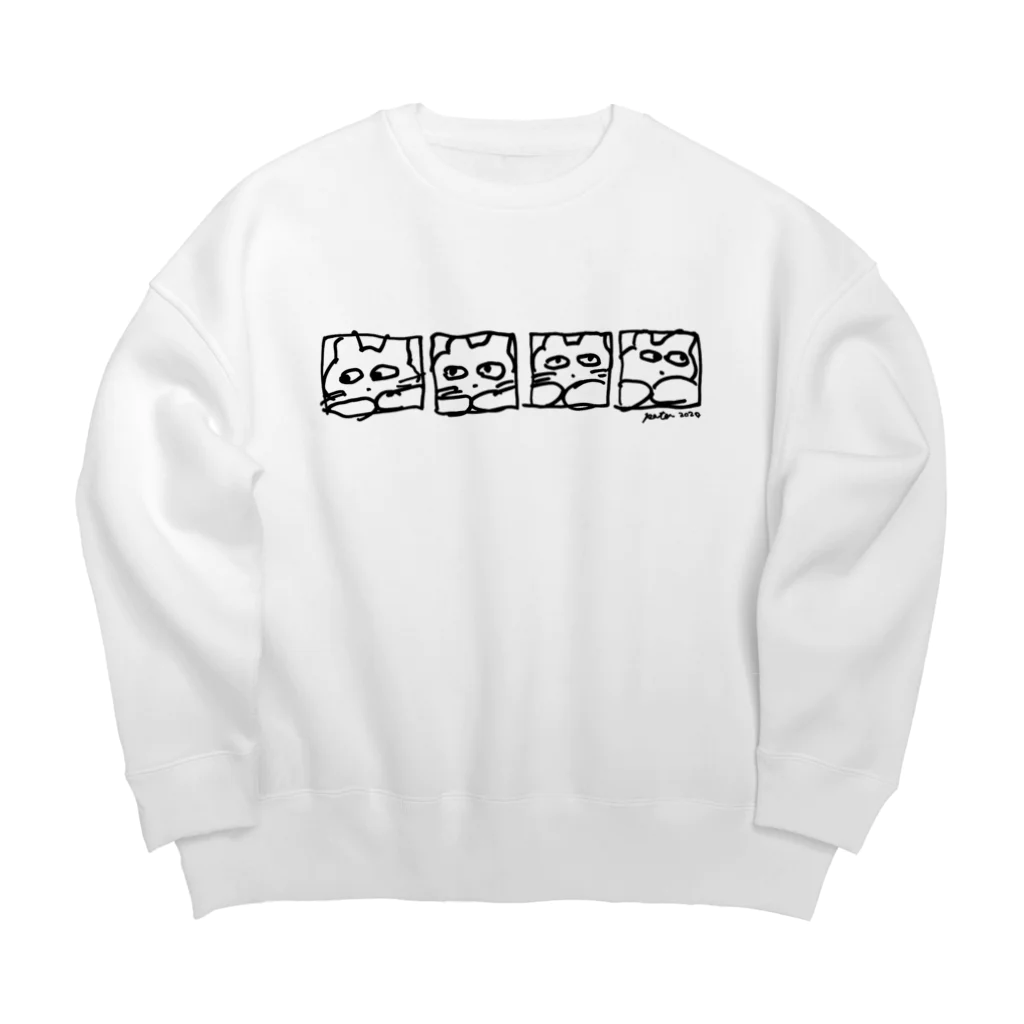 pater shopのmiru_cat Big Crew Neck Sweatshirt