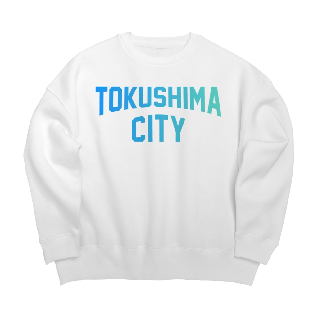 JIMOTO Wear Local Japanの徳島市 TOKUSHIMA CITY Big Crew Neck Sweatshirt