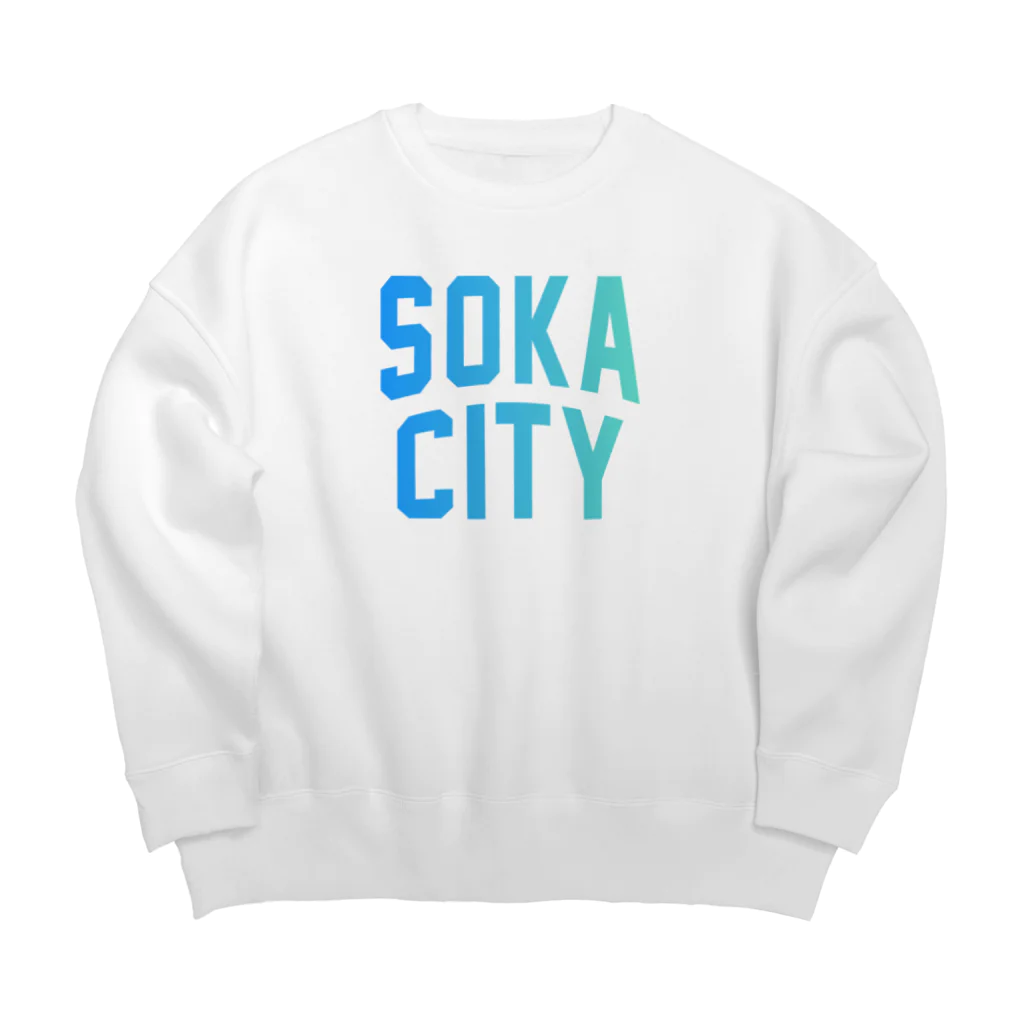 JIMOTOE Wear Local Japanの草加市 SOKA CITY Big Crew Neck Sweatshirt