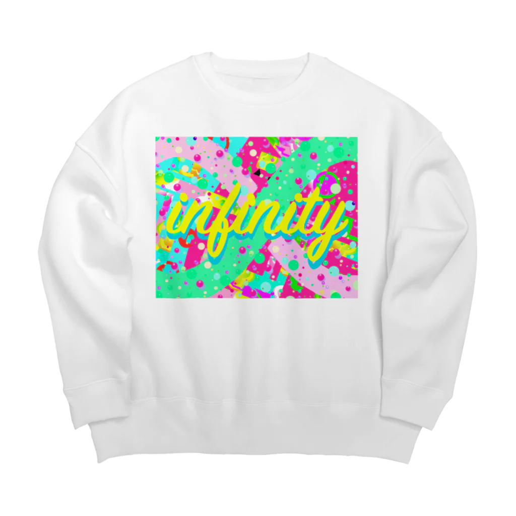 ✨🌈✨ユラクラカン🇯🇵 ✨🌈✨の🌈✨∞infinity∞✨ Big Crew Neck Sweatshirt