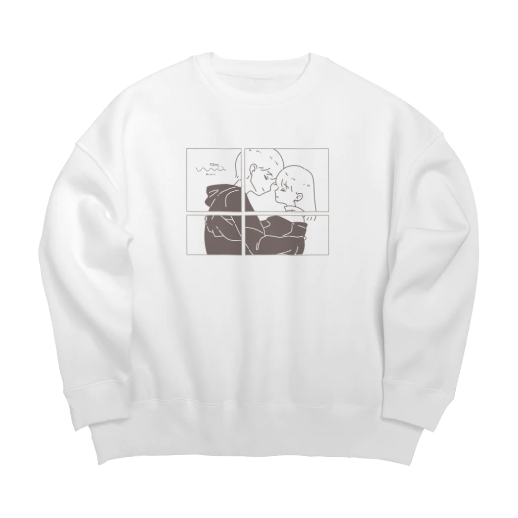 wami_goodsの愛だと知ったよ Big Crew Neck Sweatshirt