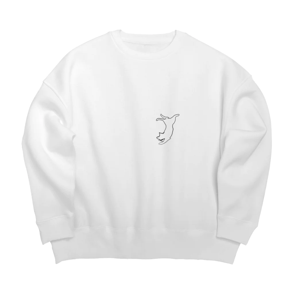 しおんのたぶんねこ着地 Big Crew Neck Sweatshirt