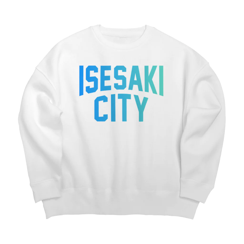 JIMOTO Wear Local Japanの伊勢崎市 ISESAKI CITY Big Crew Neck Sweatshirt