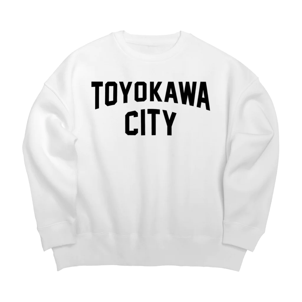 JIMOTOE Wear Local Japanの豊川市 TOYOKAWA CITY Big Crew Neck Sweatshirt