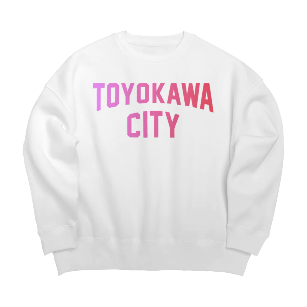 JIMOTOE Wear Local Japanの豊川市 TOYOKAWA CITY Big Crew Neck Sweatshirt