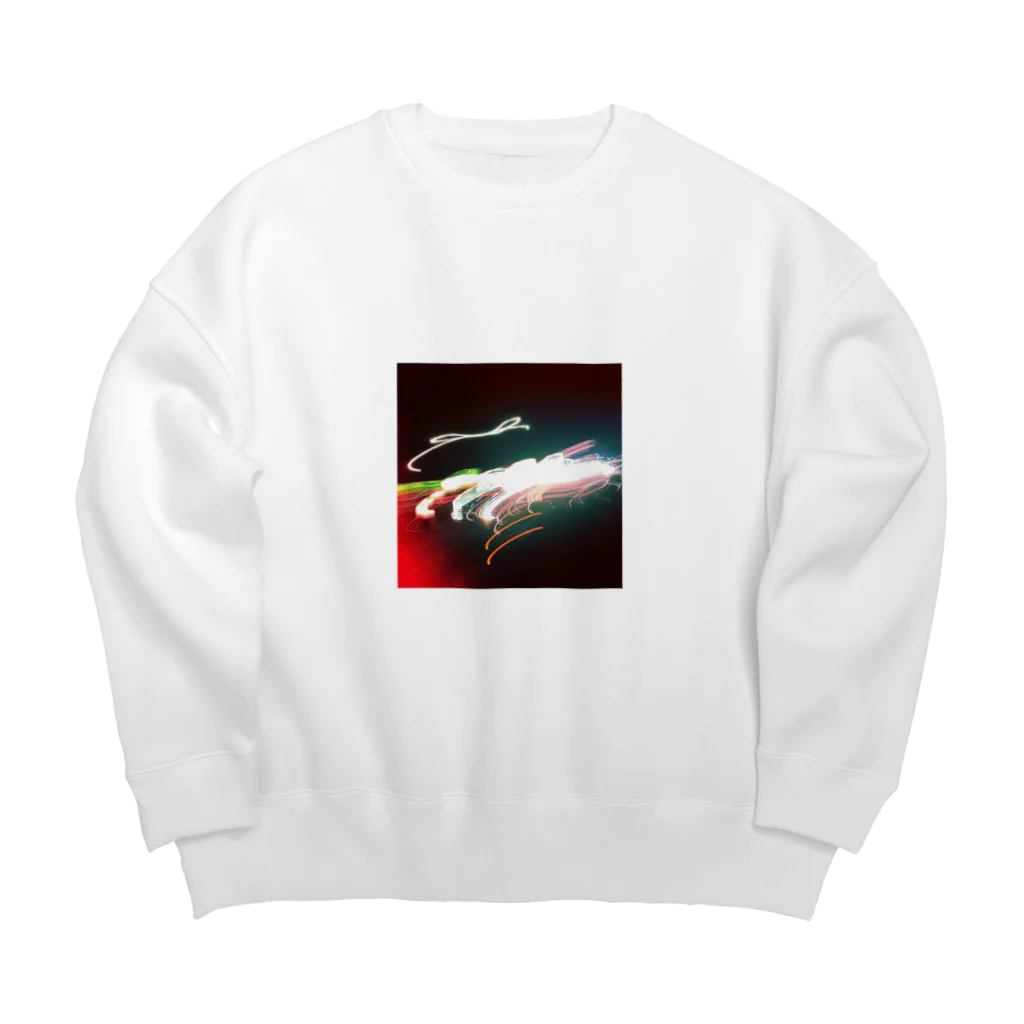 yumeazamiの街灯 Big Crew Neck Sweatshirt