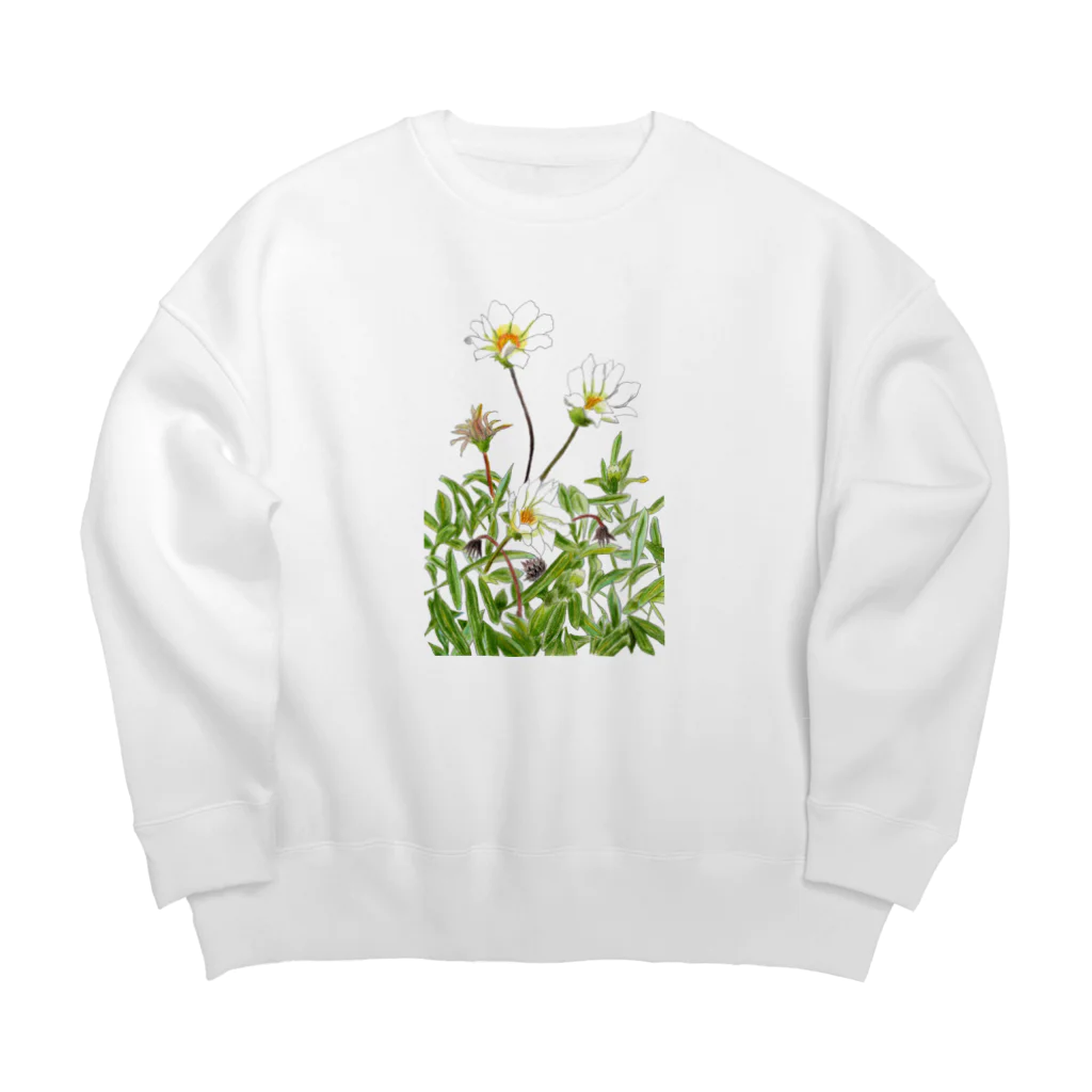 気ままに創作　よろず堂の花咲く小径①いろどり Big Crew Neck Sweatshirt