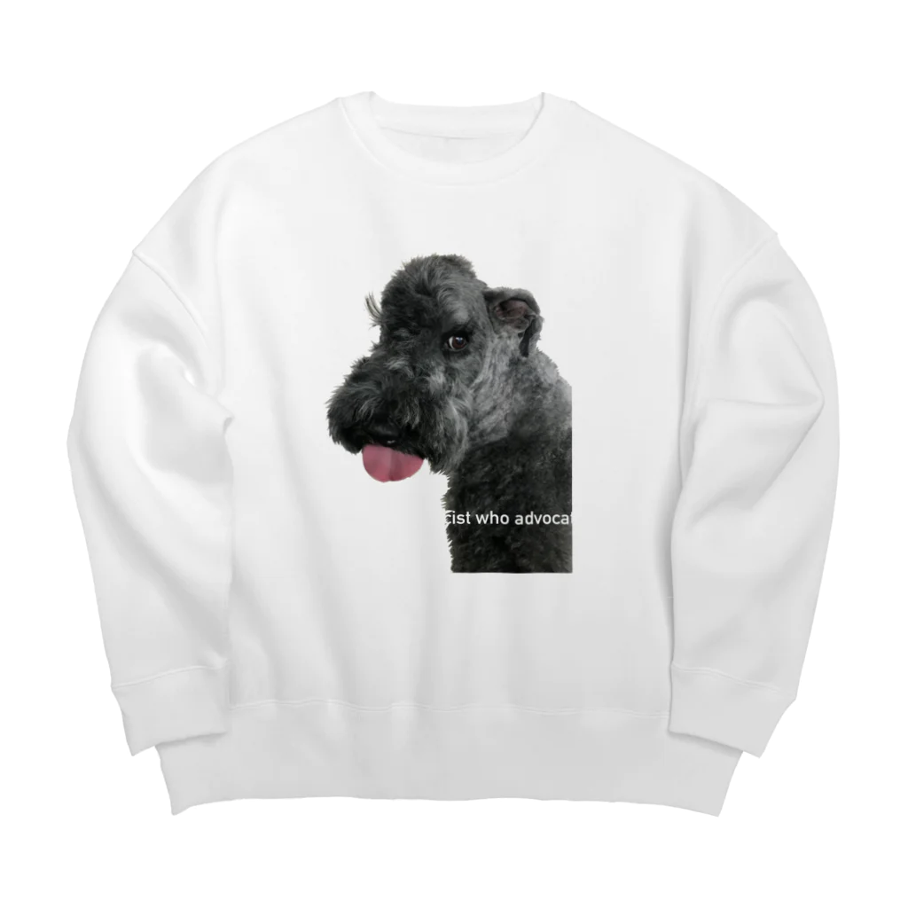 mam-willowの犬　おもしろ写真　バル坊 Big Crew Neck Sweatshirt