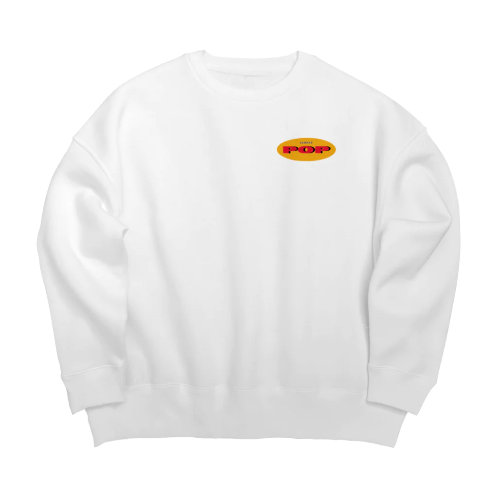 ちょ待てよの SIMPLE POP ロゴ Big Crew Neck Sweatshirt