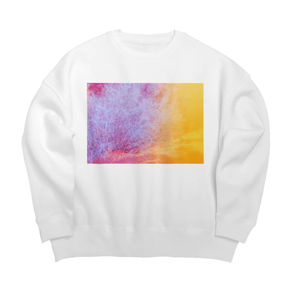 NEON LIGHT STARSのキラキラ植物 Big Crew Neck Sweatshirt