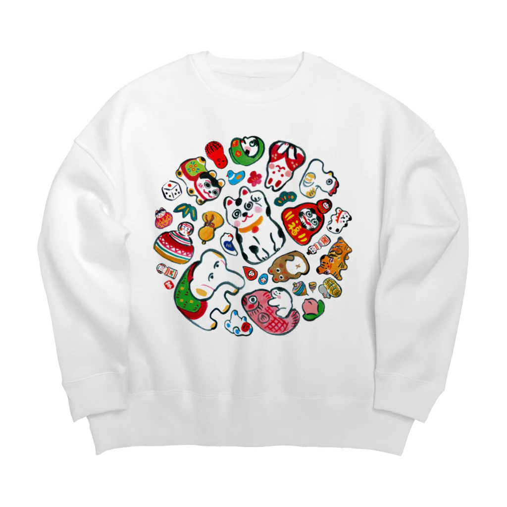 いも太郎のgangu（ちりばめ◎） Big Crew Neck Sweatshirt