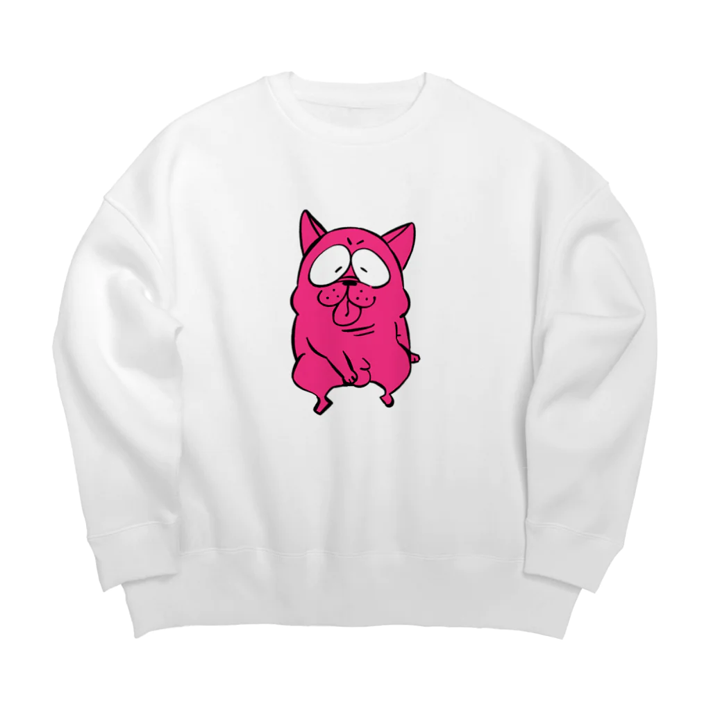 はなぺちゃよんそくほこうのこねこねトレーナー Big Crew Neck Sweatshirt