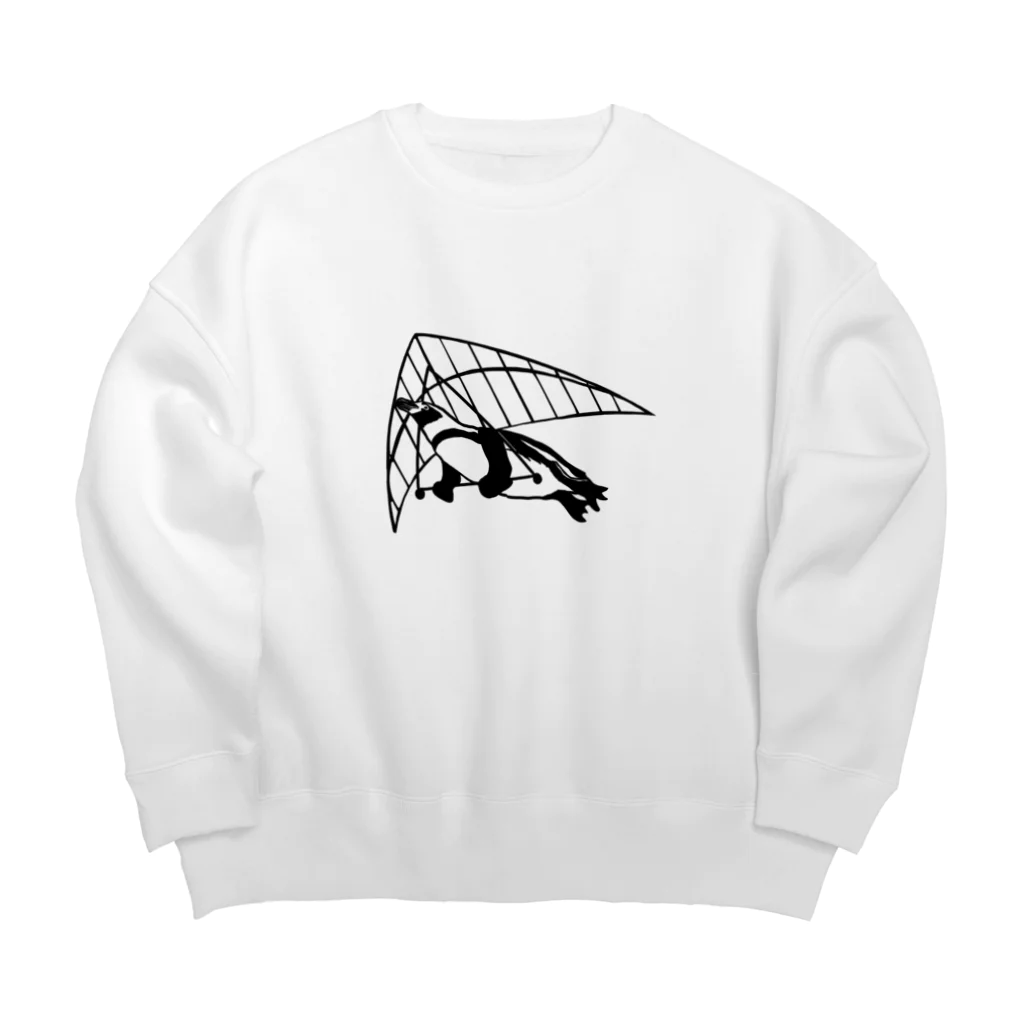 ユーナシラの夢見るペンギン Big Crew Neck Sweatshirt