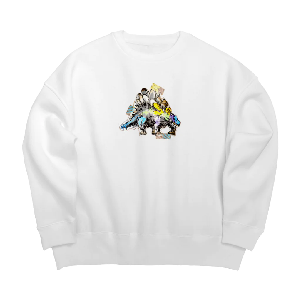 CrintryPriffoiMuriffoiのステゴサウルス Big Crew Neck Sweatshirt