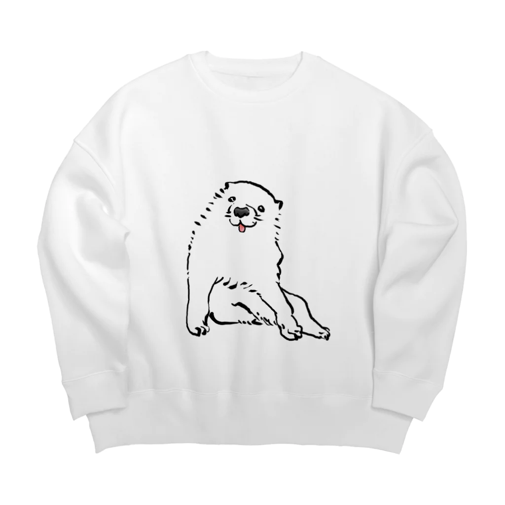 ふくふく商店の長沢芦雪の「あの犬」 Big Crew Neck Sweatshirt