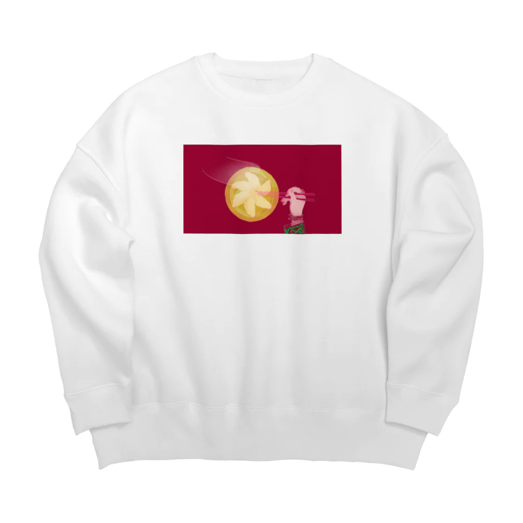 雅梅餃子の水餃子な食卓 Big Crew Neck Sweatshirt