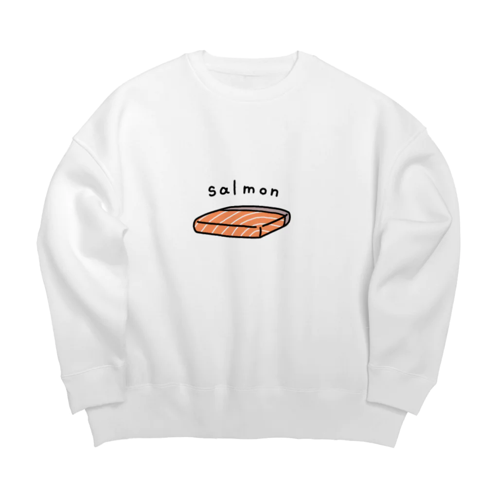 描き鮭のただのsalmon Big Crew Neck Sweatshirt