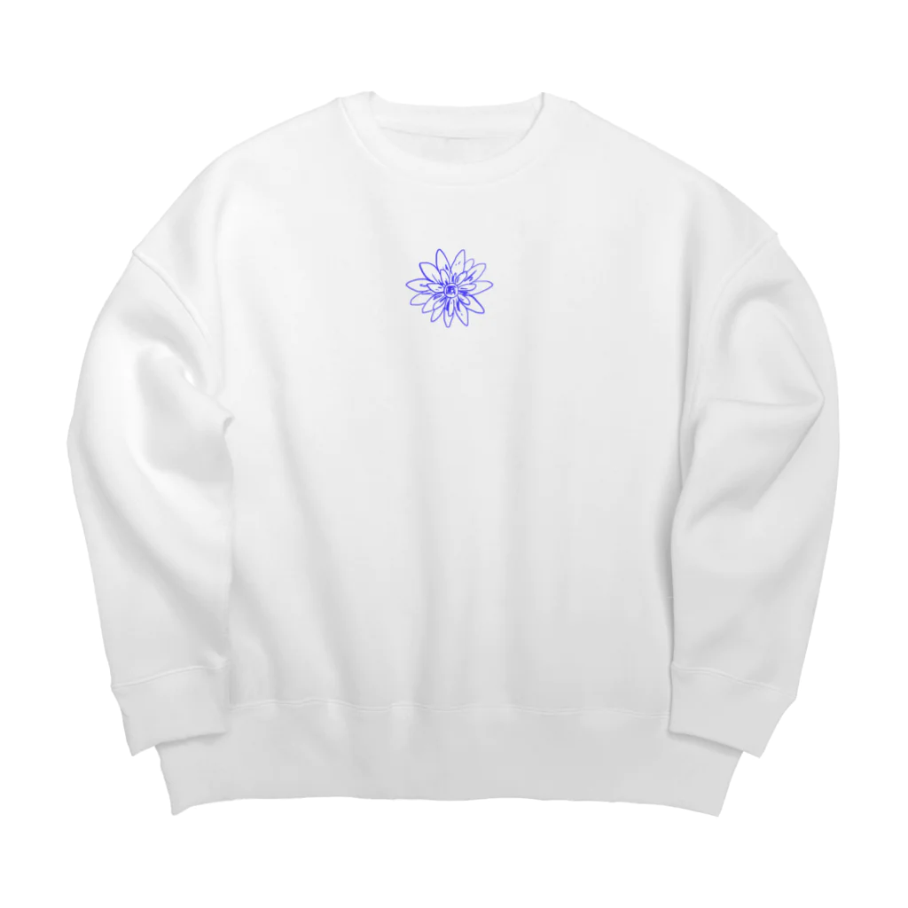 Universe🪐のひまわり Big Crew Neck Sweatshirt