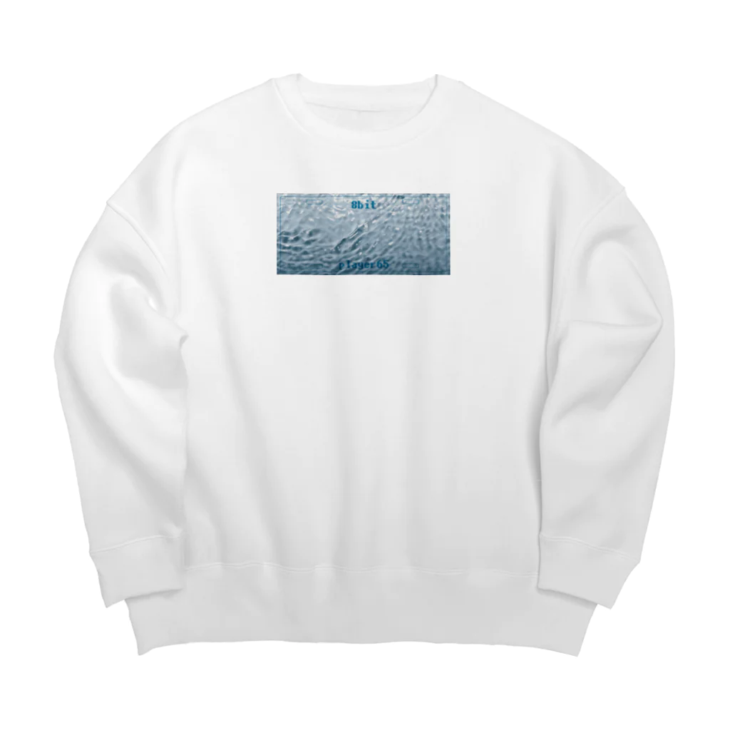 8bit_player65のナンバープレート【MINAMO-1】 Big Crew Neck Sweatshirt