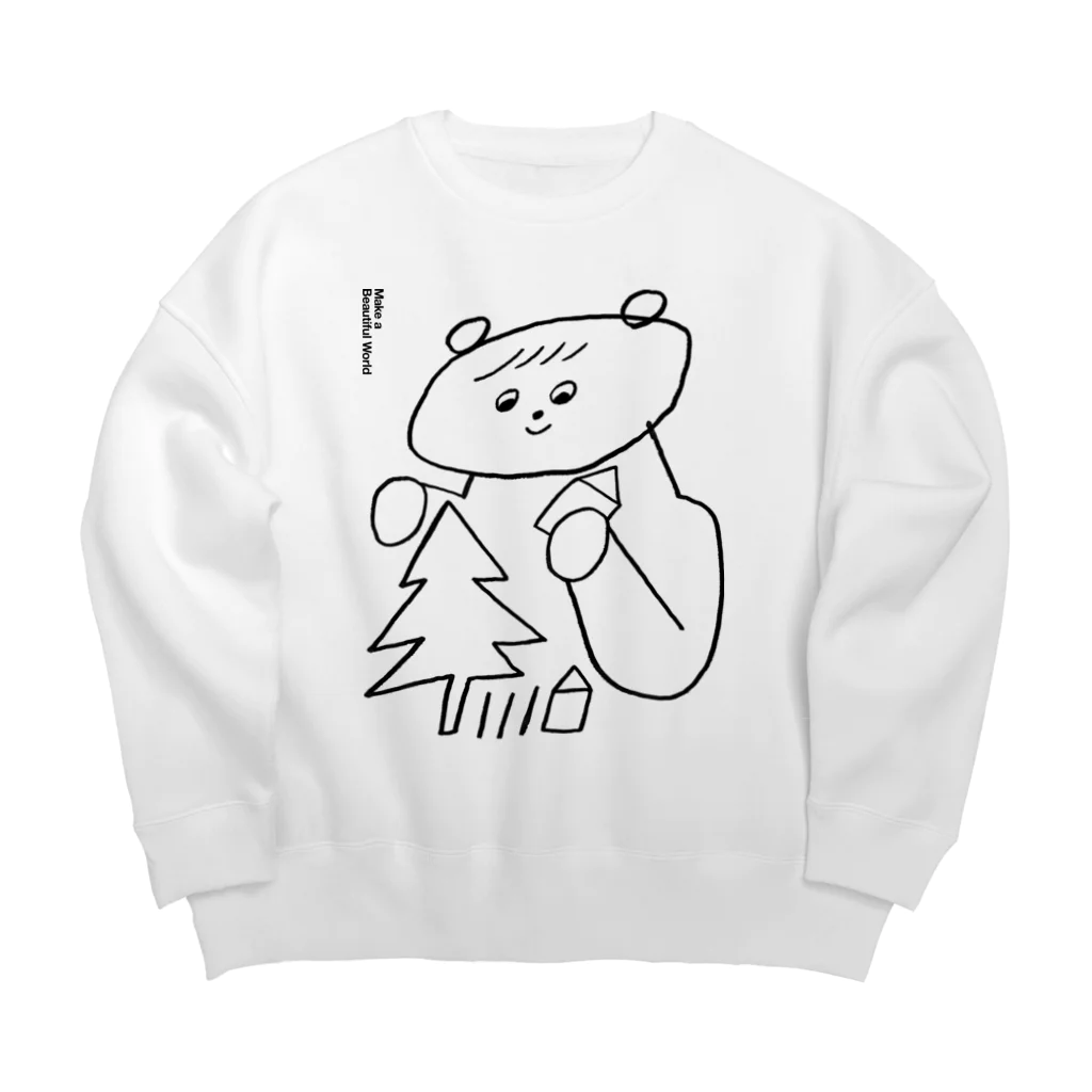 killdiscoのうつくしいせかい Big Crew Neck Sweatshirt