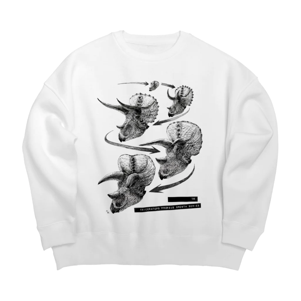 segasworksのTriceratops prorsus growth series Big Crew Neck Sweatshirt