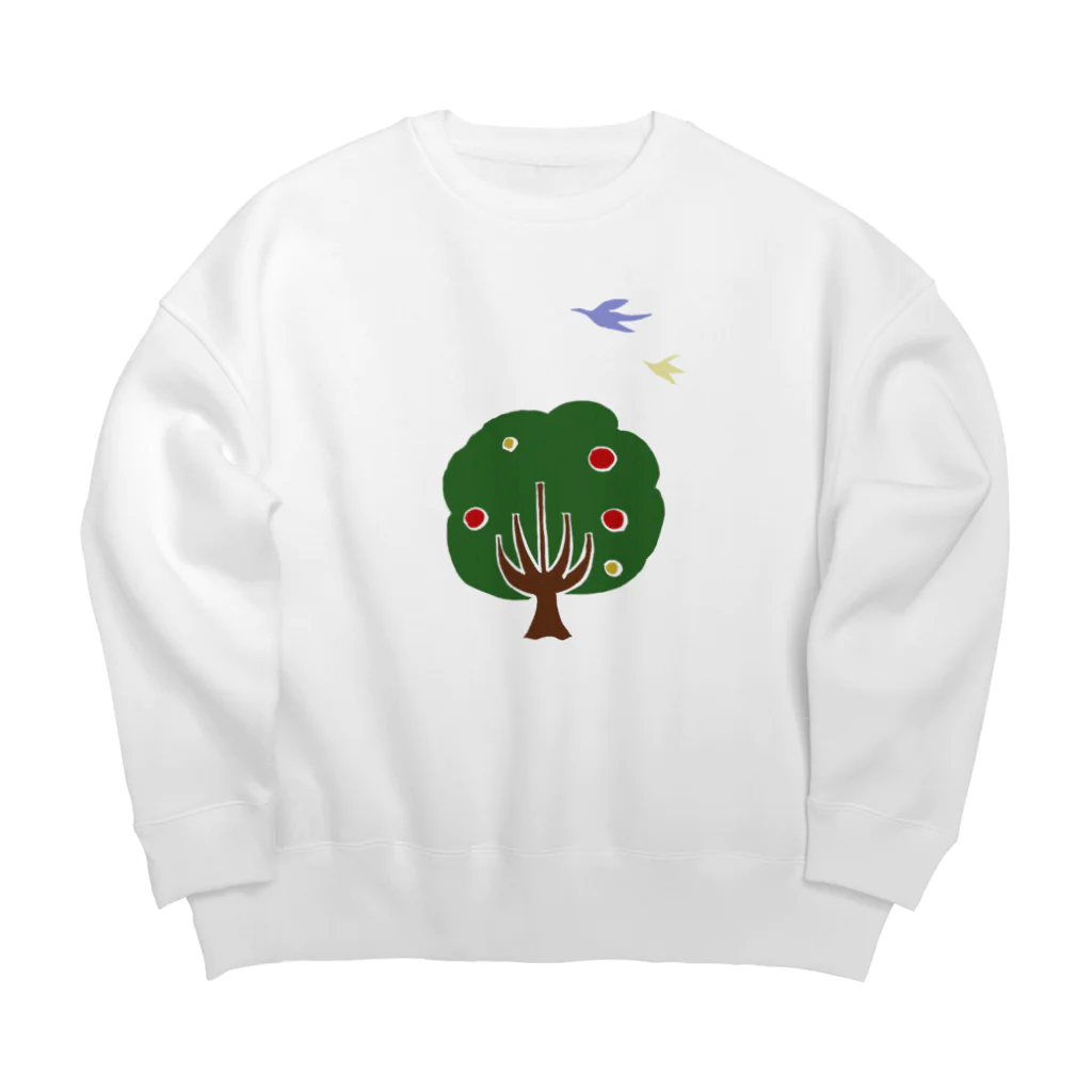 気ままに創作　よろず堂のきととり Big Crew Neck Sweatshirt