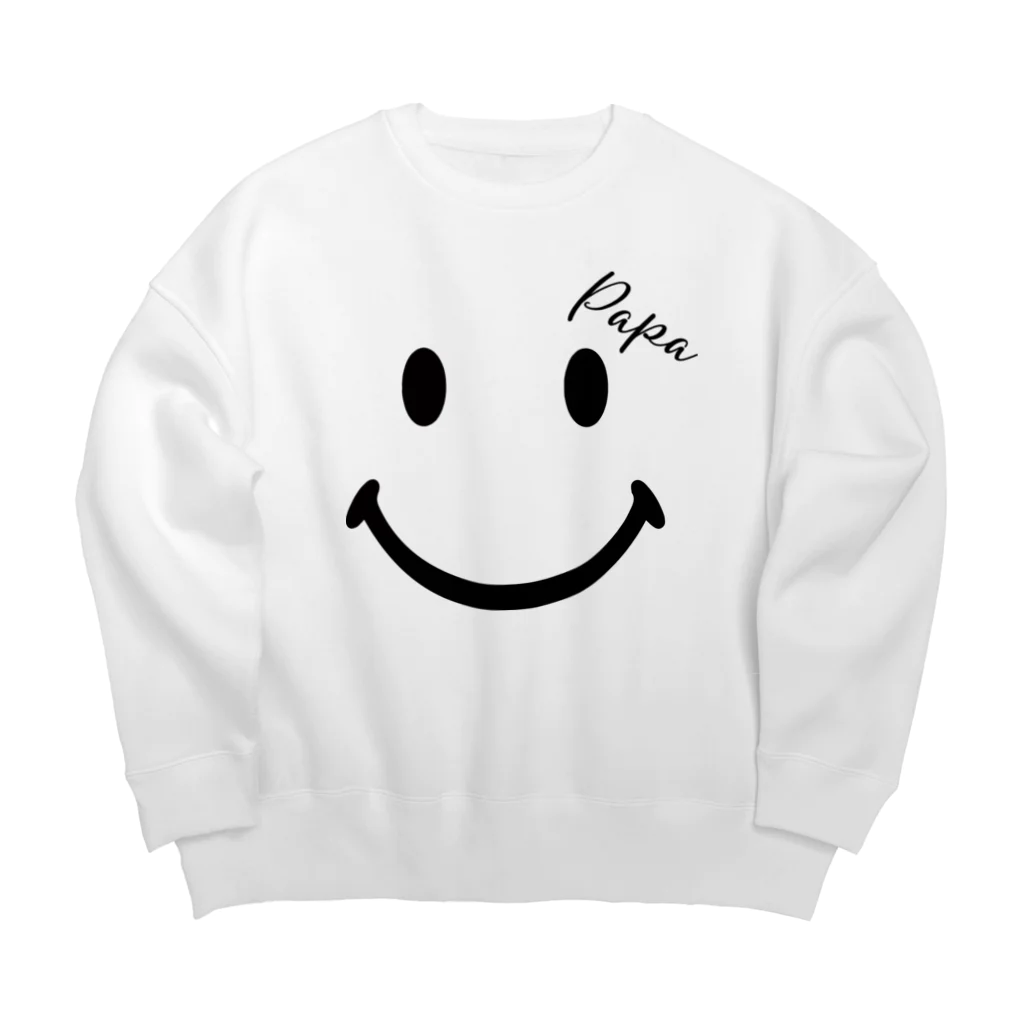 Y・Rekoのいつも笑顔でパパver Big Crew Neck Sweatshirt