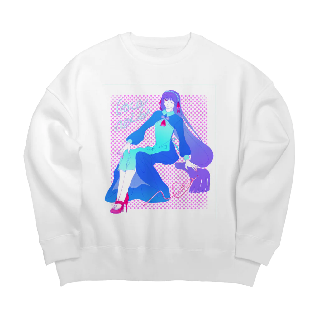 わもゆまーけっとのlovemaid. Big Crew Neck Sweatshirt