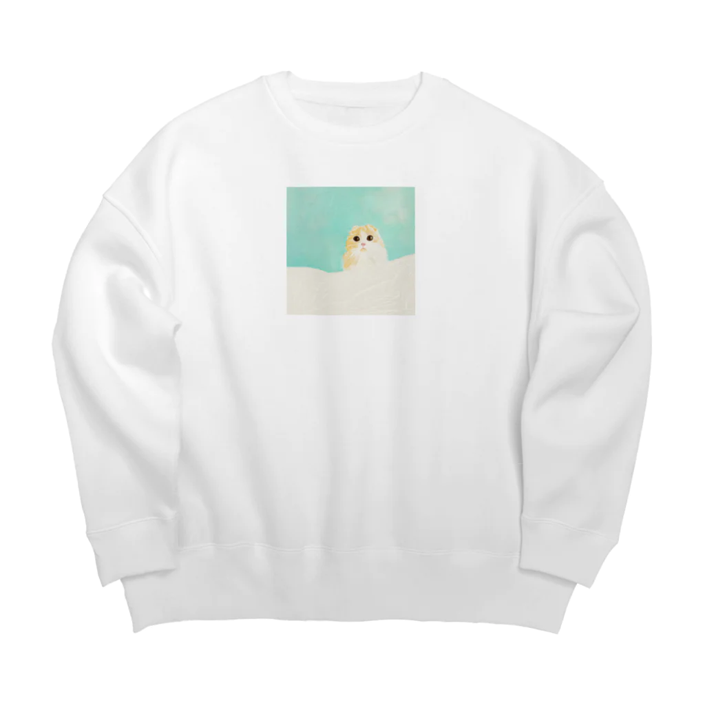 misomaru311のパステルみそ丸くん Big Crew Neck Sweatshirt