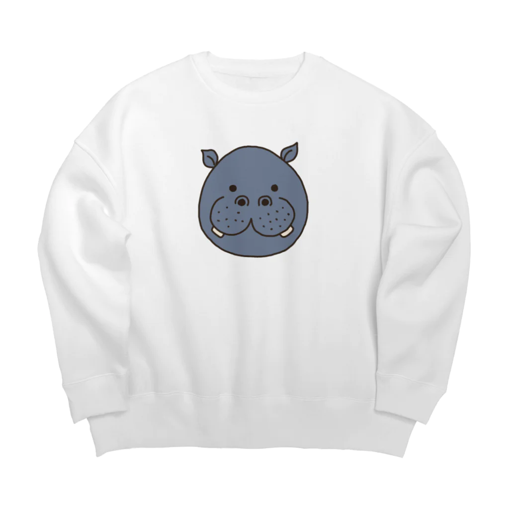 Reezooのカバ@Reezoo Big Crew Neck Sweatshirt