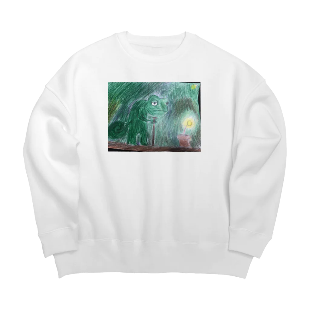 わかEの色を見つけたカメレオン  Big Crew Neck Sweatshirt