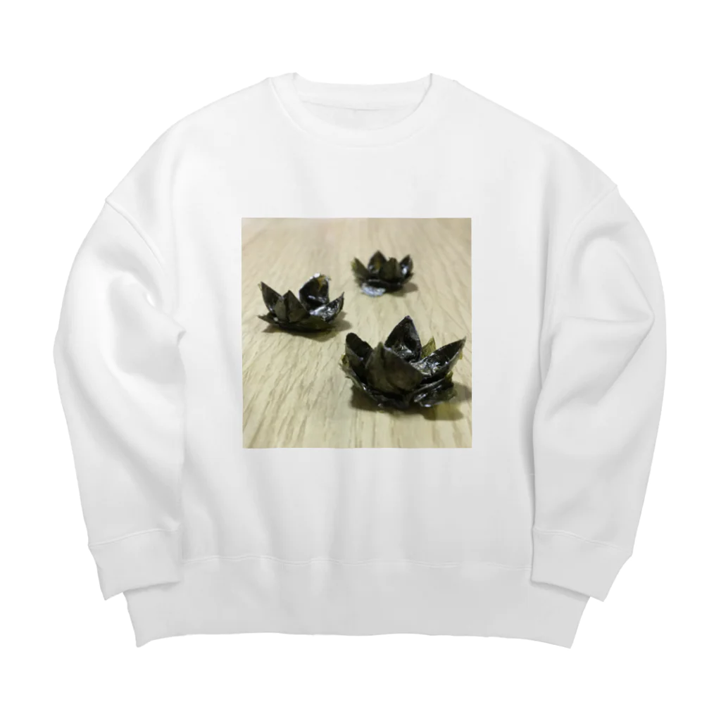 涙風(るいかぜ)の海苔浄土 Big Crew Neck Sweatshirt