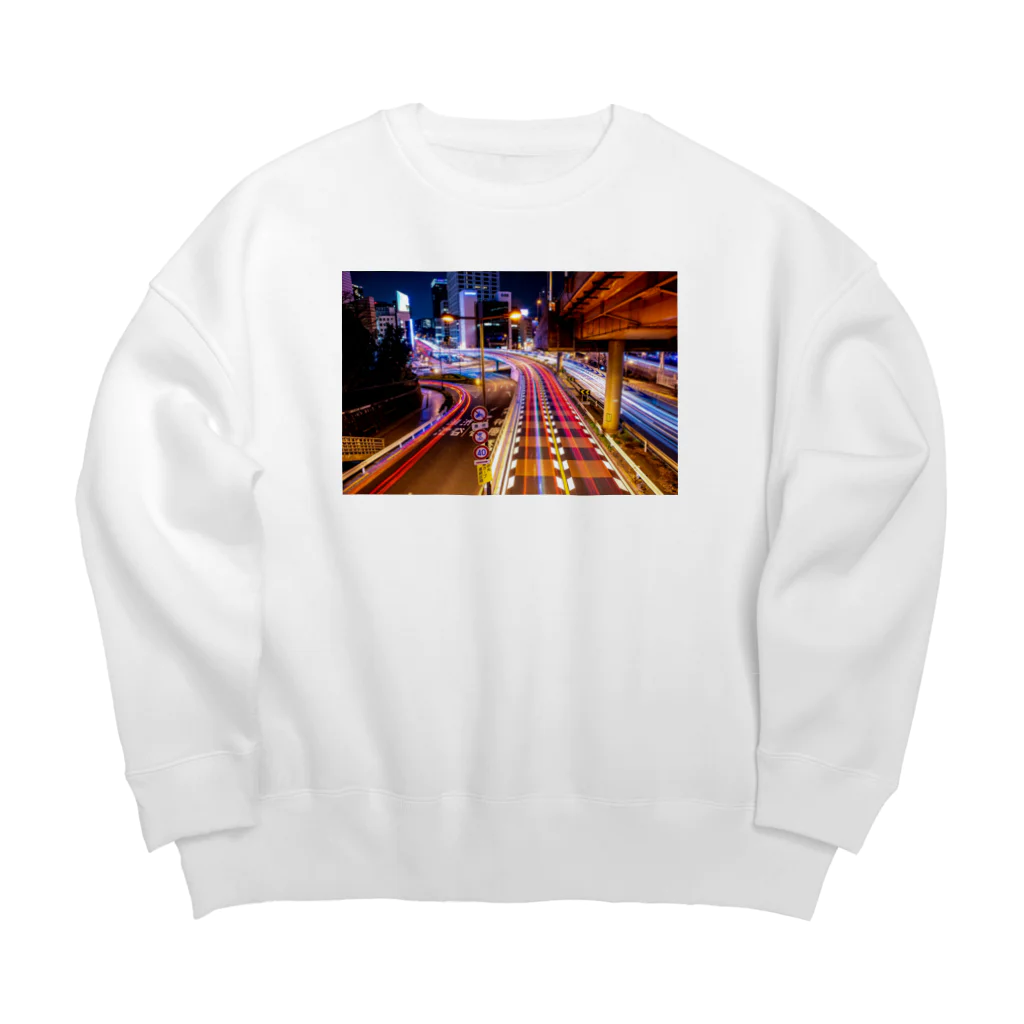 Toshiki ChibaのAkasaka レーザービーム1 Big Crew Neck Sweatshirt