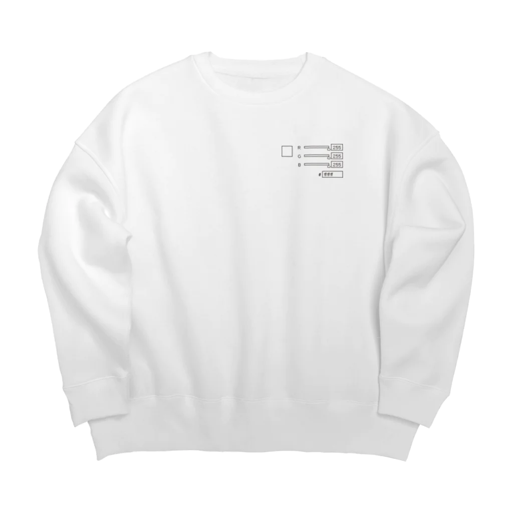 dgdgdgdgの#FFFFFF Big Crew Neck Sweatshirt