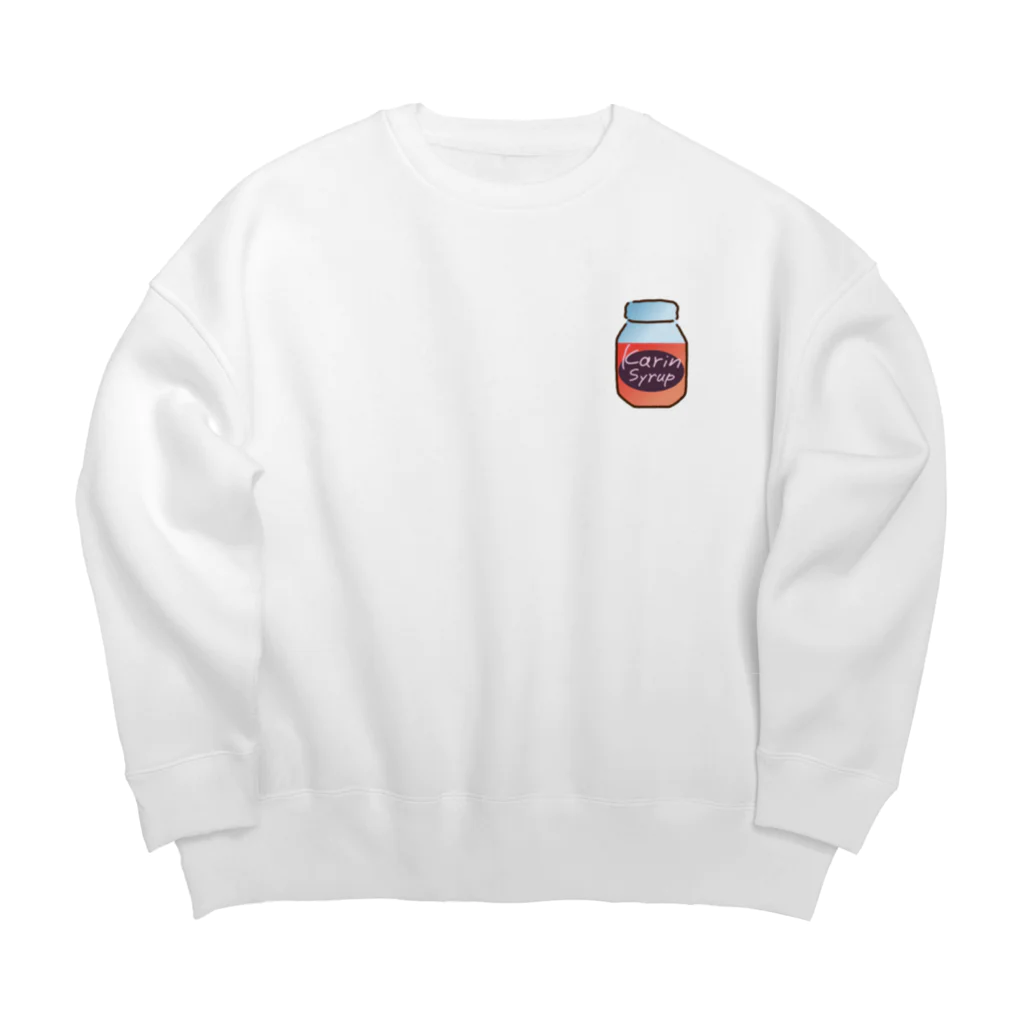 Karinsyrupの花梨シロップbottle(茜色) Big Crew Neck Sweatshirt