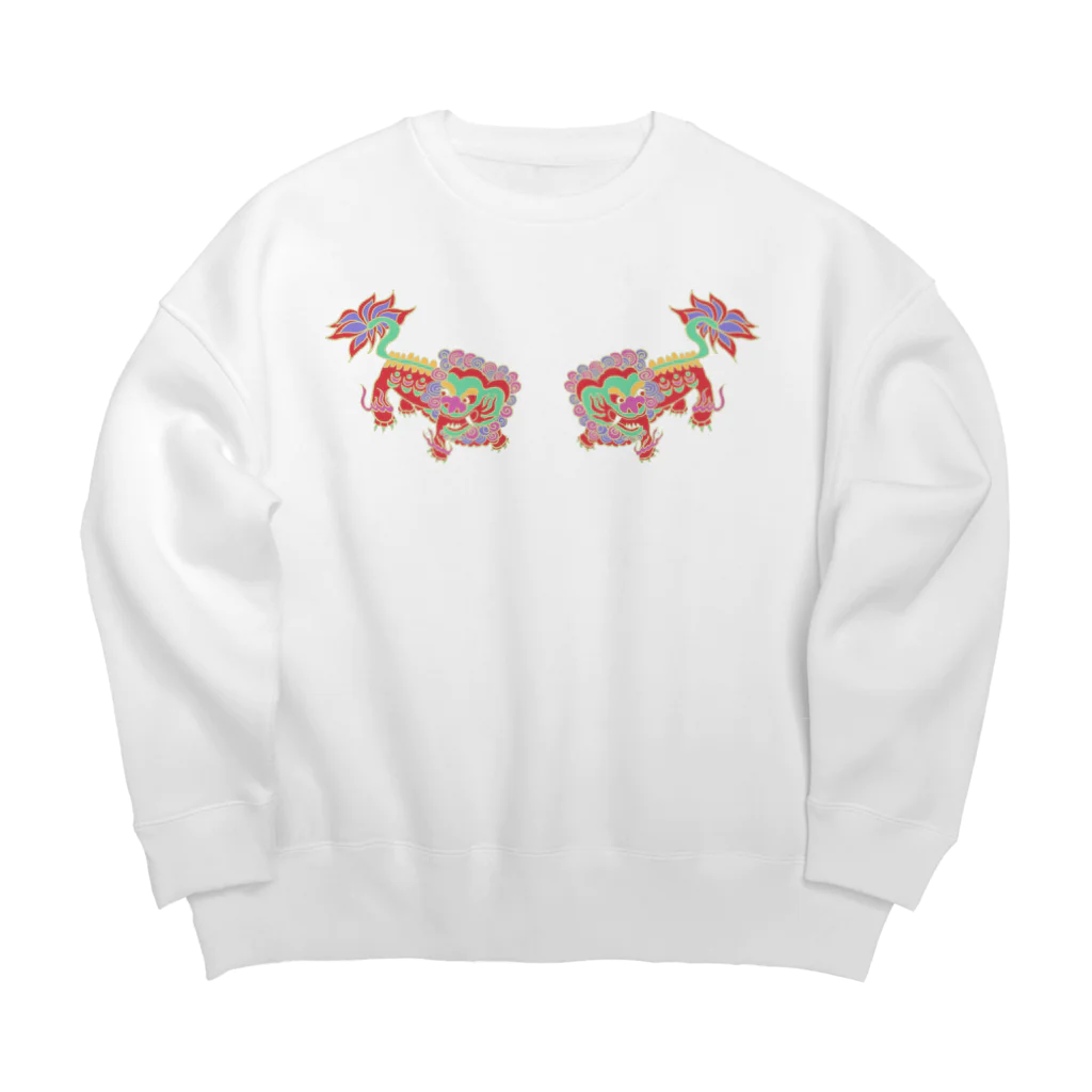 深海魚顔少女のキョンシー Big Crew Neck Sweatshirt