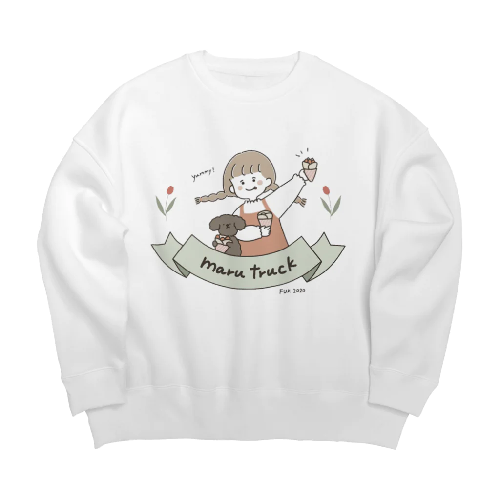 marutruckのまるちゃん Big Crew Neck Sweatshirt