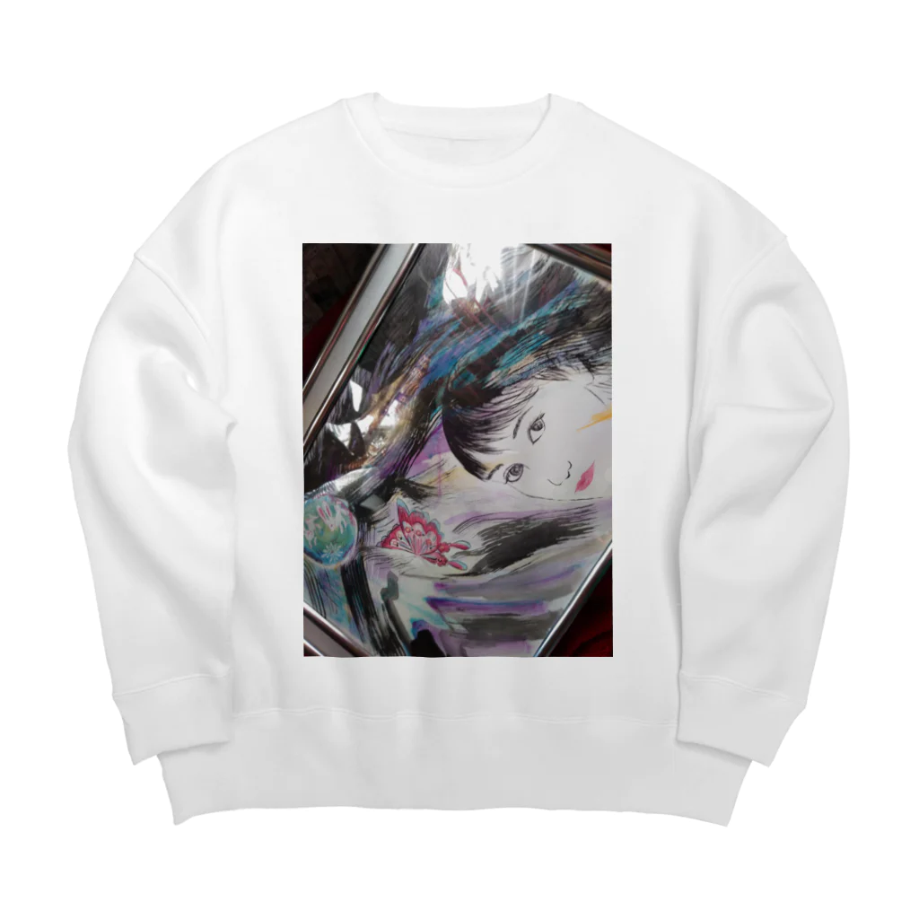 おの月夜の宴 Big Crew Neck Sweatshirt