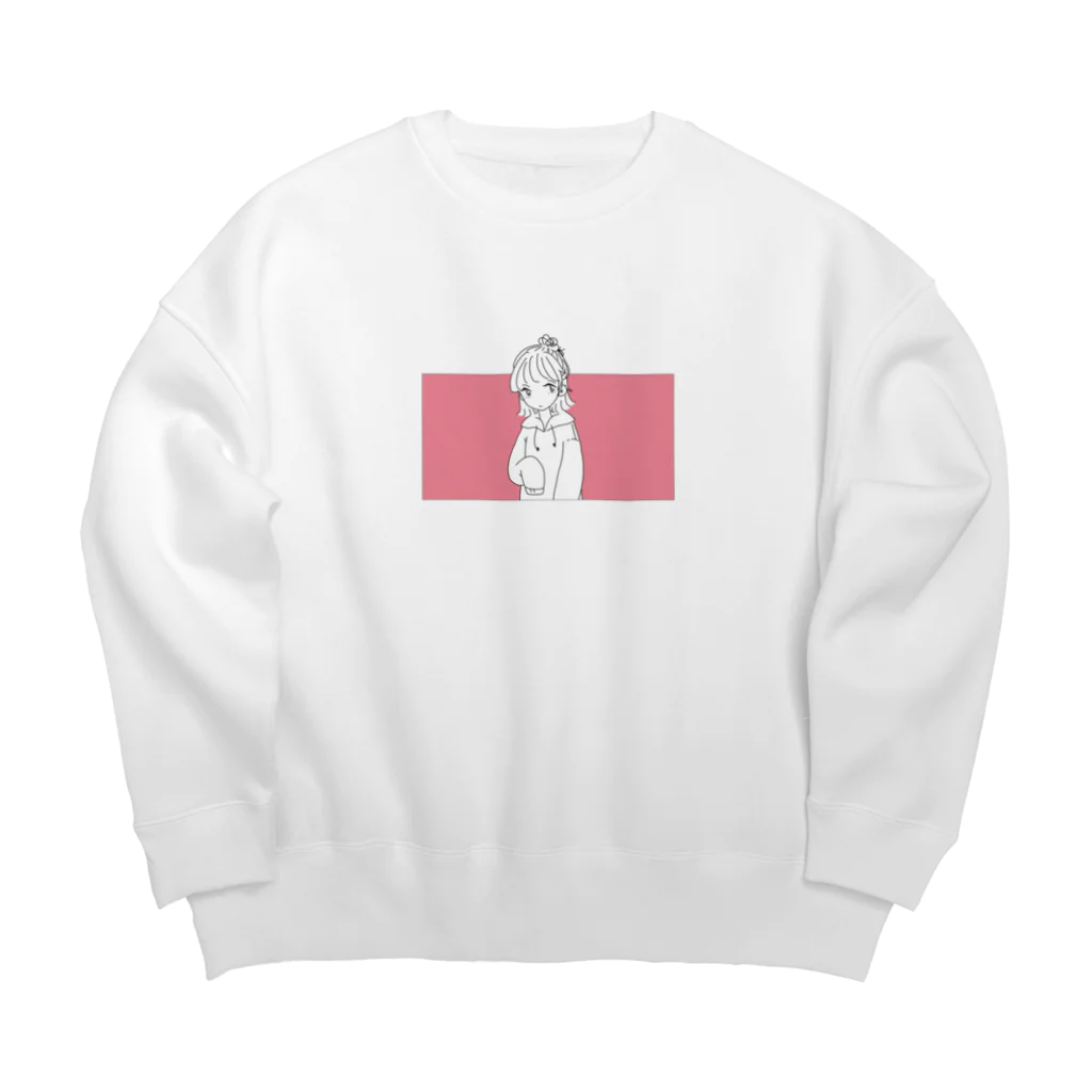 Tなかのゆるふわ Big Crew Neck Sweatshirt